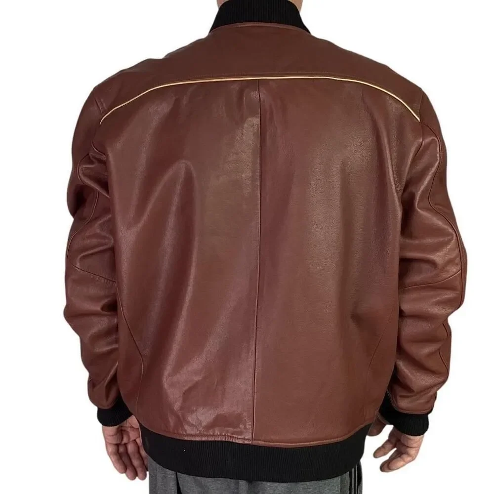 Harley-Davidson Bomber Jacket Mens 2X Dark Red Leather 120th Anniversay Edition